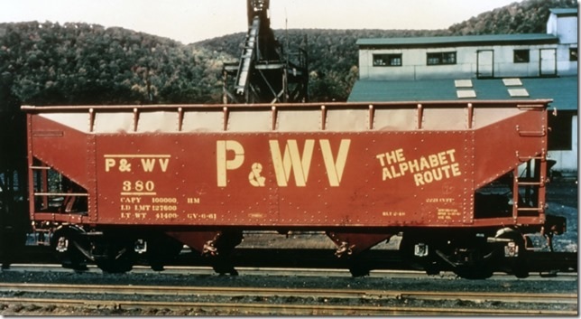 Pittsburgh & West Virginia “Alphabet Route” hopper car 380